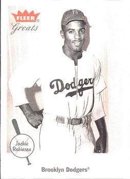 2002 Fleer Greats of the Game #26 Jackie Robinson Front