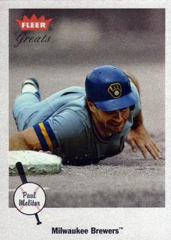 2002 Fleer Greats of the Game #2 Paul Molitor Front