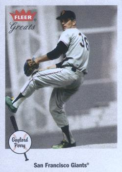 2002 Fleer Greats of the Game #44 Gaylord Perry Front