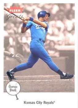 2002 Fleer Greats of the Game #70 George Brett Front