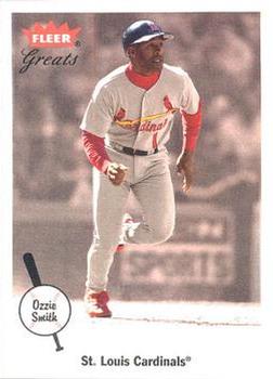 2002 Fleer Greats of the Game #79 Ozzie Smith Front