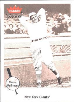 2002 Fleer Greats of the Game #41 Christy Mathewson Front