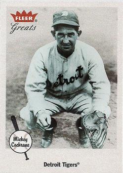2002 Fleer Greats of the Game #47 Mickey Cochrane Front