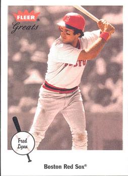 2002 Fleer Greats of the Game #7 Fred Lynn Front