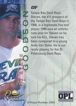 2000 Royal Rookies Futures - Limited Edition #10 Steve Goodson Back