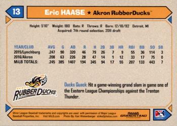 2017 Grandstand Akron RubberDucks #NNO Eric Haase Back