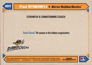 2017 Grandstand Akron RubberDucks #NNO Paul Synenkyj Back