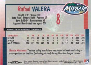 2017 Grandstand Fort Myers Miracle #NNO Rafael Valera Back