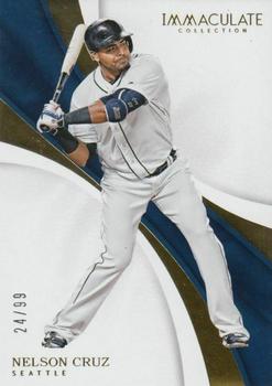 2017 Panini Immaculate Collection #84 Nelson Cruz Front