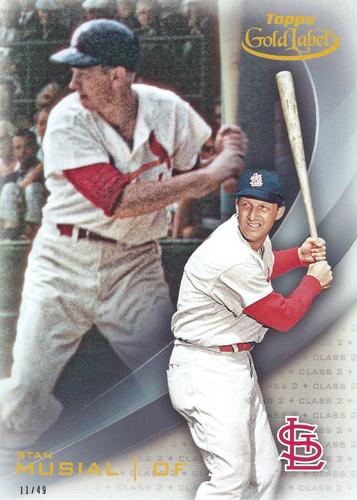 2016 Topps Gold Label 5x7 - Class 2 5x7 #47 Stan Musial Front