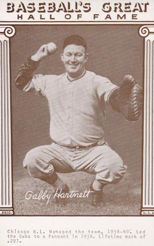 1977 Baseball's Great Hall of Fame Exhibits #NNO Gabby Hartnett Front