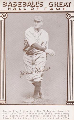 1977 Baseball's Great Hall of Fame Exhibits #NNO Honus Wagner Front