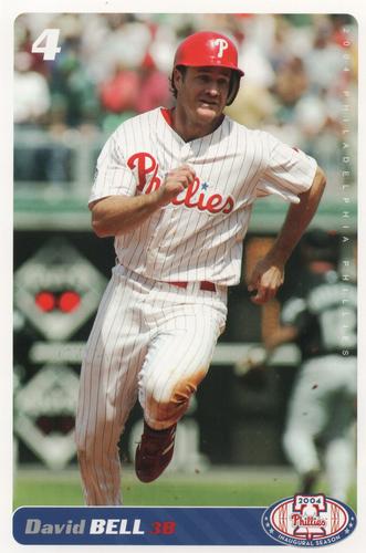 2004 Philadelphia Phillies Photocards #NNO David Bell Front
