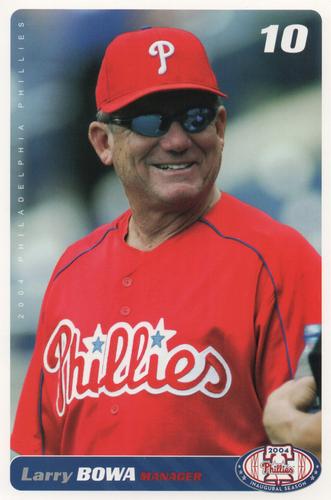 2004 Philadelphia Phillies Photocards #NNO Larry Bowa Front