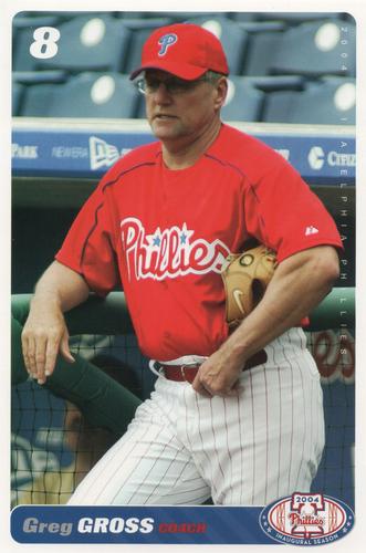 2004 Philadelphia Phillies Photocards #NNO Greg Gross Front