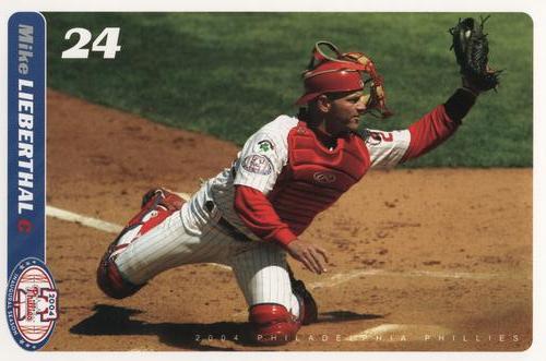 2004 Philadelphia Phillies Photocards #NNO Mike Lieberthal Front