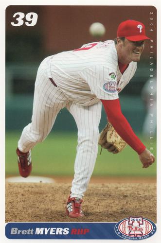 2004 Philadelphia Phillies Photocards #NNO Brett Myers Front