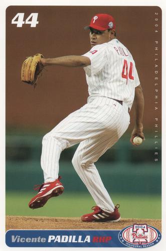 2004 Philadelphia Phillies Photocards #NNO Vicente Padilla Front
