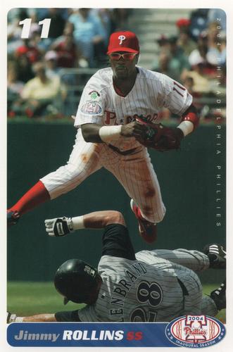 2004 Philadelphia Phillies Photocards #NNO Jimmy Rollins Front