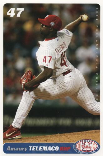 2004 Philadelphia Phillies Photocards #NNO Amaury Telemaco Front