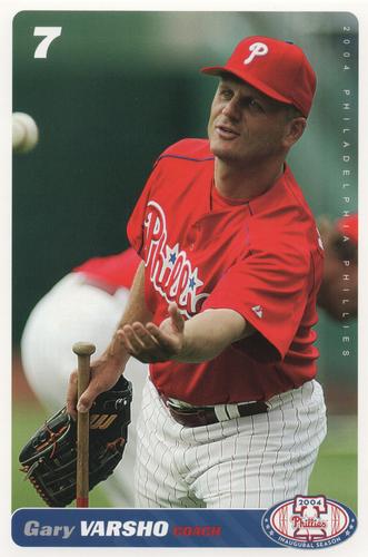 2004 Philadelphia Phillies Photocards #NNO Gary Varsho Front