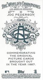 2017 Topps Allen & Ginter - Mini A & G Back #62 Joc Pederson Back