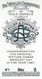 2017 Topps Allen & Ginter - Mini A & G Back #109 Cole Hamels Back