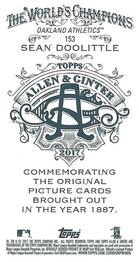 2017 Topps Allen & Ginter - Mini A & G Back #153 Sean Doolittle Back