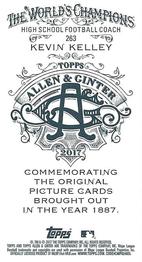 2017 Topps Allen & Ginter - Mini A & G Back #263 Kevin Kelley Back