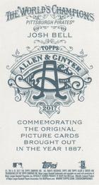 2017 Topps Allen & Ginter - Mini No Card Number #NNO Josh Bell Back