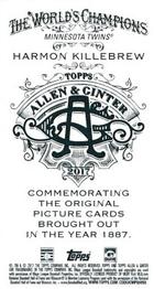 2017 Topps Allen & Ginter - Mini No Card Number #NNO Harmon Killebrew Back