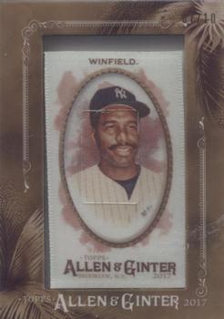 2017 Topps Allen & Ginter - Mini Framed Cloth #85 Dave Winfield Front