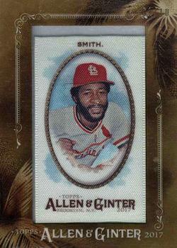 2017 Topps Allen & Ginter - Mini Framed Cloth #129 Ozzie Smith Front