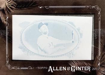 2017 Topps Allen & Ginter - Mini Framed Printing Plates Cyan #254 Hunter Pence Front