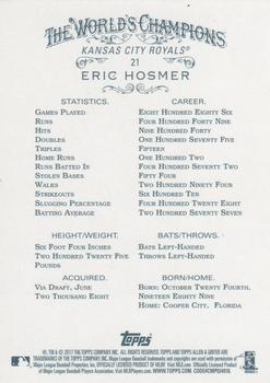 2017 Topps Allen & Ginter - Foil #21 Eric Hosmer Back