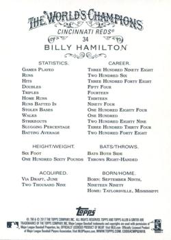 2017 Topps Allen & Ginter - Foil #34 Billy Hamilton Back