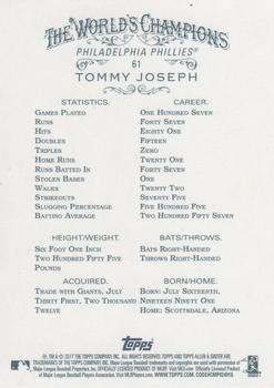 2017 Topps Allen & Ginter - Foil #61 Tommy Joseph Back