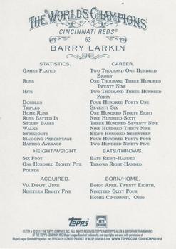 2017 Topps Allen & Ginter - Foil #63 Barry Larkin Back