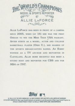 2017 Topps Allen & Ginter - Foil #67 Allie LaForce Back