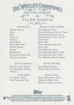 2017 Topps Allen & Ginter - Foil #88 Tyler Austin Back