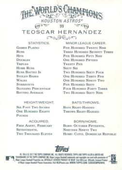 2017 Topps Allen & Ginter - Foil #99 Teoscar Hernandez Back
