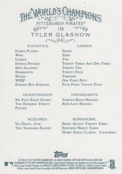 2017 Topps Allen & Ginter - Foil #128 Tyler Glasnow Back