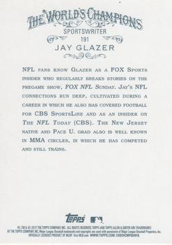 2017 Topps Allen & Ginter - Foil #191 Jay Glazer Back