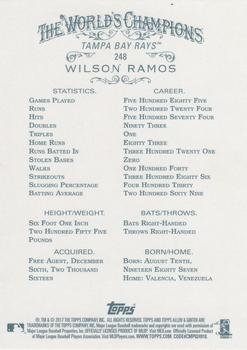 2017 Topps Allen & Ginter - Foil #248 Wilson Ramos Back