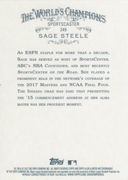 2017 Topps Allen & Ginter - Foil #249 Sage Steele Back