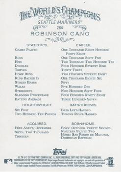 2017 Topps Allen & Ginter - Foil #264 Robinson Cano Back