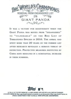 2017 Topps Allen & Ginter - Foil #276 Giant Panda Back