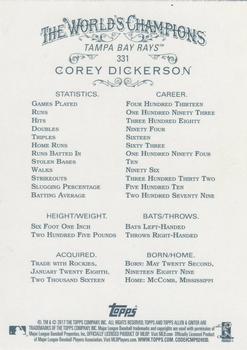 2017 Topps Allen & Ginter - Foil #331 Corey Dickerson Back