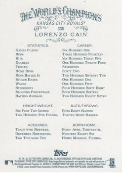 2017 Topps Allen & Ginter - Foil #335 Lorenzo Cain Back