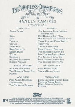 2017 Topps Allen & Ginter - Foil #340 Hanley Ramirez Back